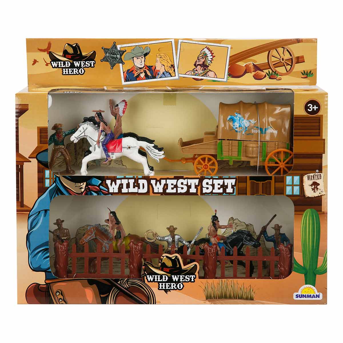 Set Joaca Wild West Hero: Cowboy, Cal si Caruta