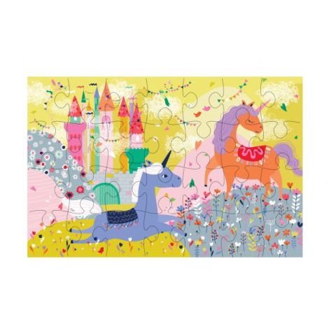 Puzzle Unicorn 28 piese Avenir | Joc educativ - imagine 2