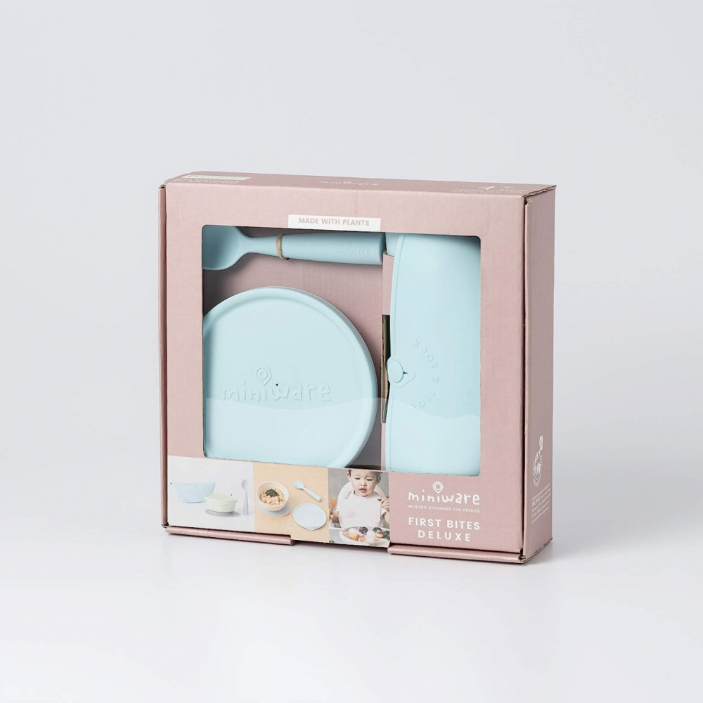 Set Miniware First Bites Aqua 4 piese Diversificare - imagine 2