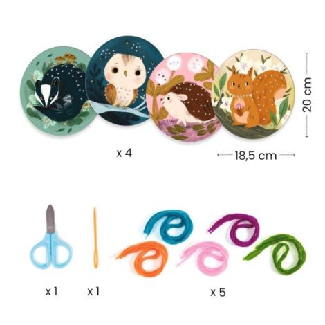 Joc Broderie Djeco 3-6 Ani | Învățare Creativă - imagine 3