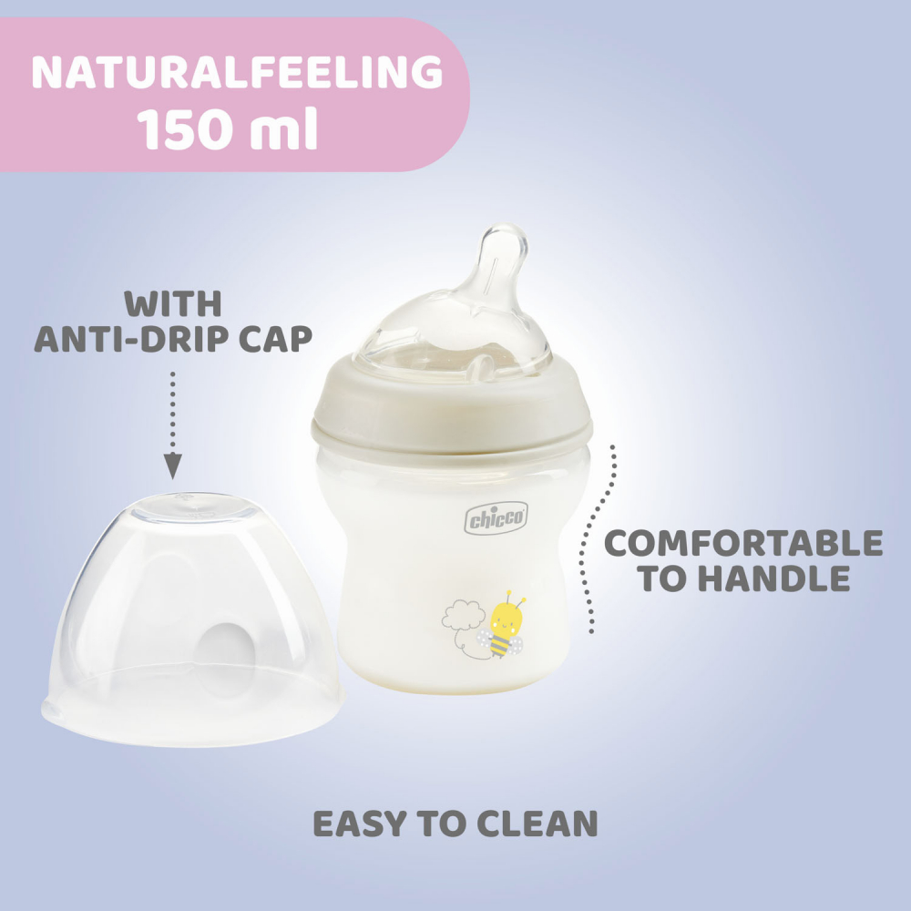 Biberon Chicco Natural Feeling 150ml, 0luni+, Anti-Colici - imagine 6