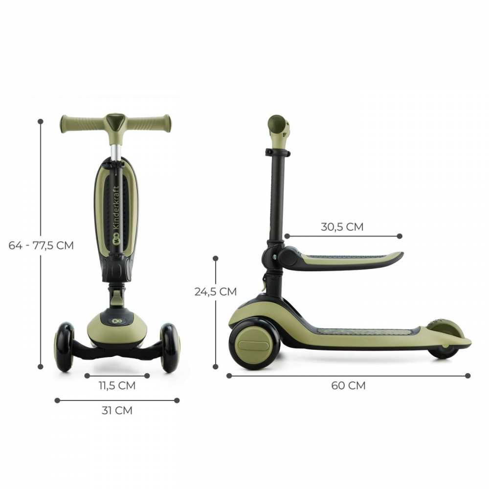 Trotineta Kinderkraft Halley Pliabila 2in1 - imagine 4