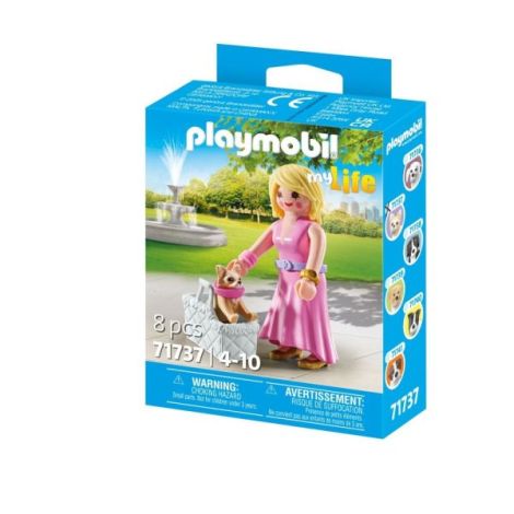 Playmobil Figurină Trendy cu Câine Chihuahua - imagine 3