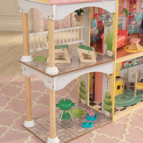 Casuta Papusi Lola Mansion Kidkraft 4 Etaje - imagine 6