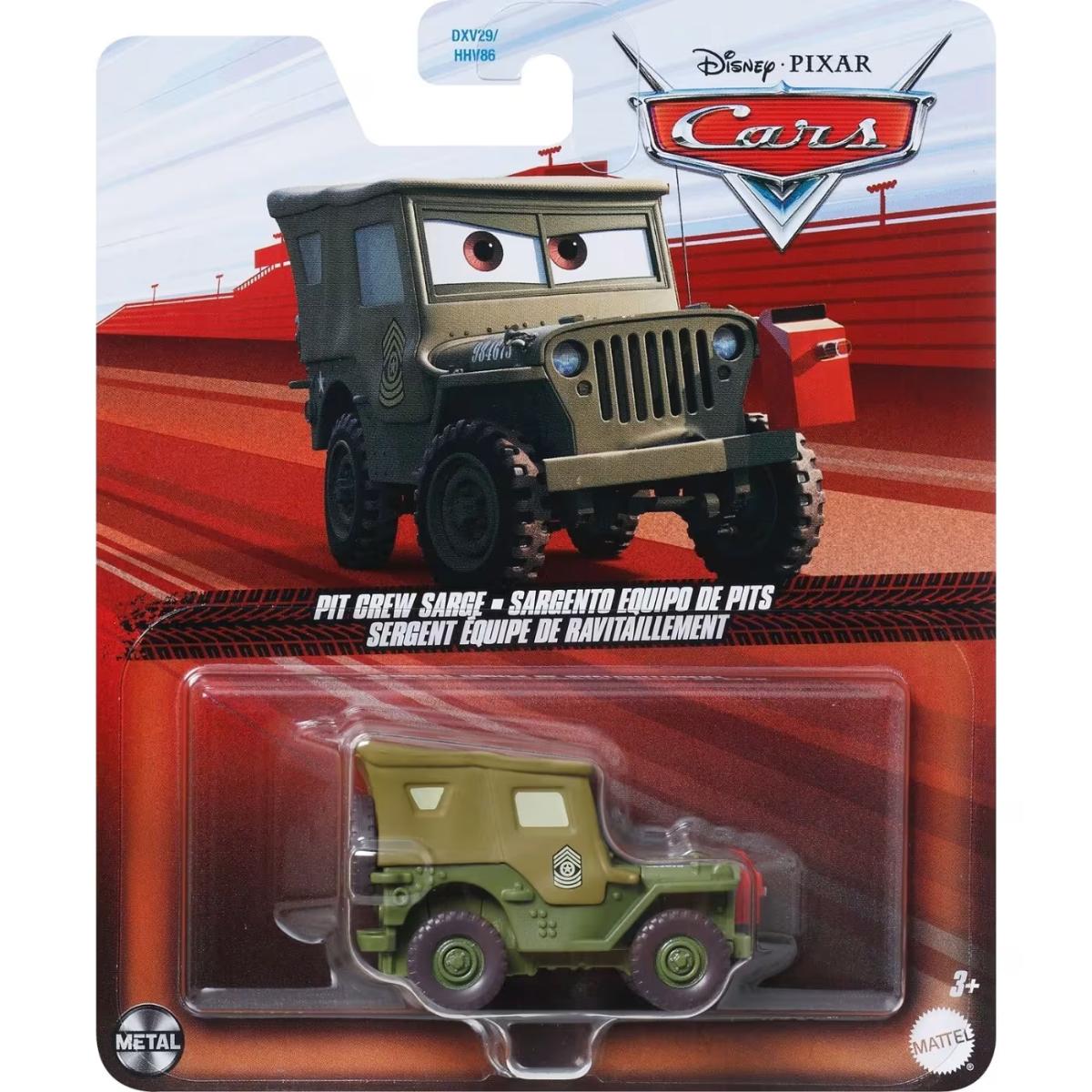 Disney Cars Pit Crew Sarge Masinuta Metal