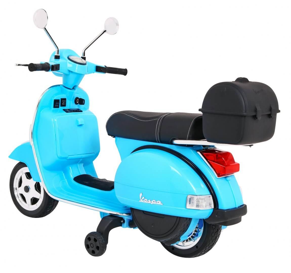 Scuter Electric Vespa PX150 12V Albastru | Autokids - imagine 4