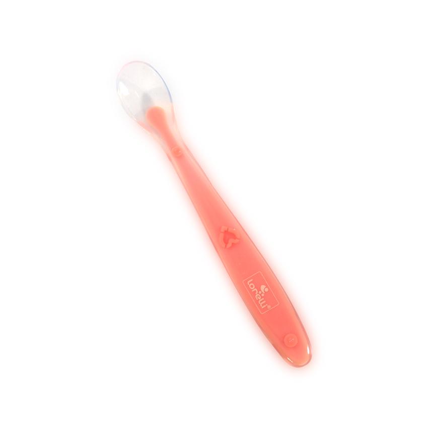 Linguriță Silicon Lorelli Pink, 6 Luni+