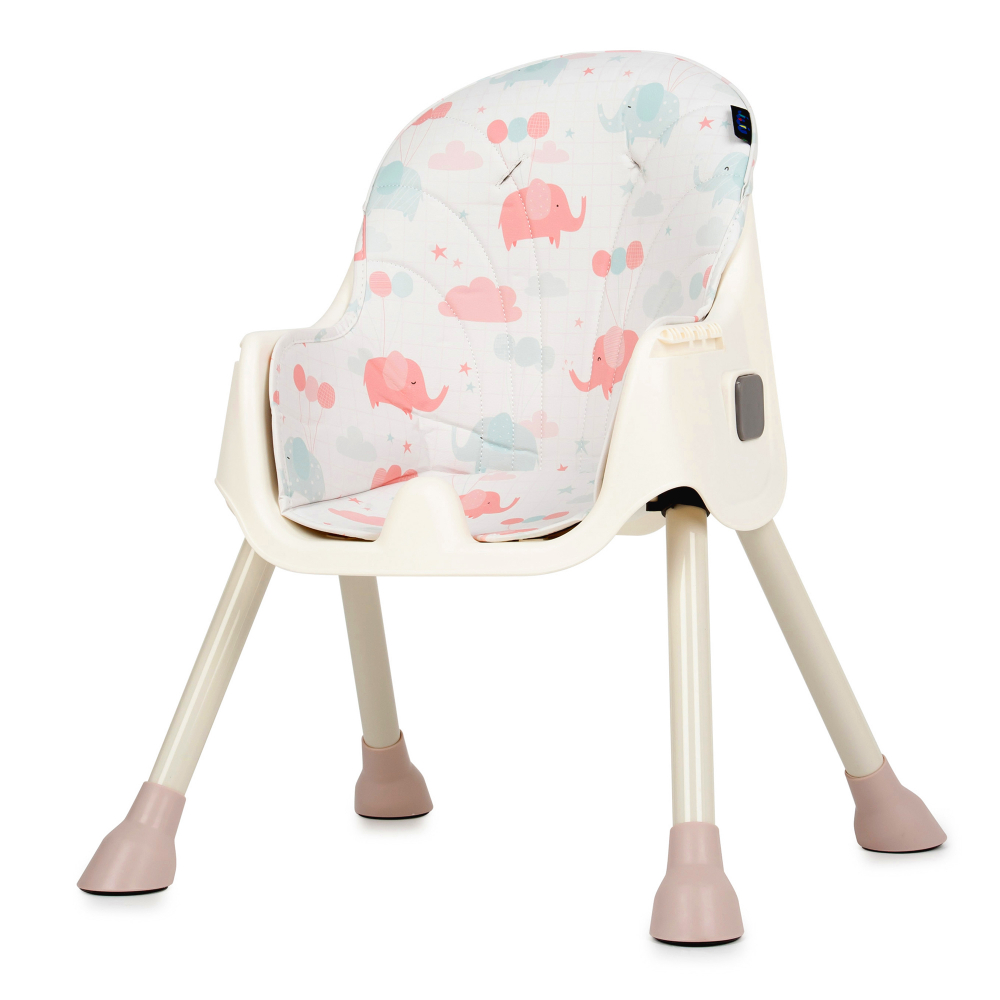 Scaun 2in1 Juju EatSmile roz elefanți - imagine 3