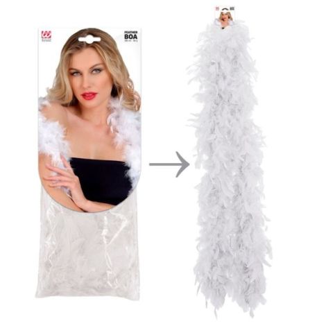 Boa Pene Alb Widmann - Accesoriu Carnaval - imagine 3