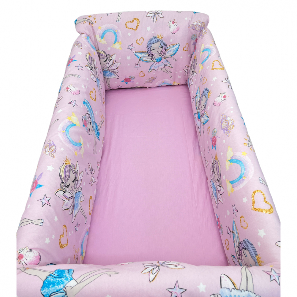 Lenjerie pat Maxi Zane pe roz Deseda 120x60