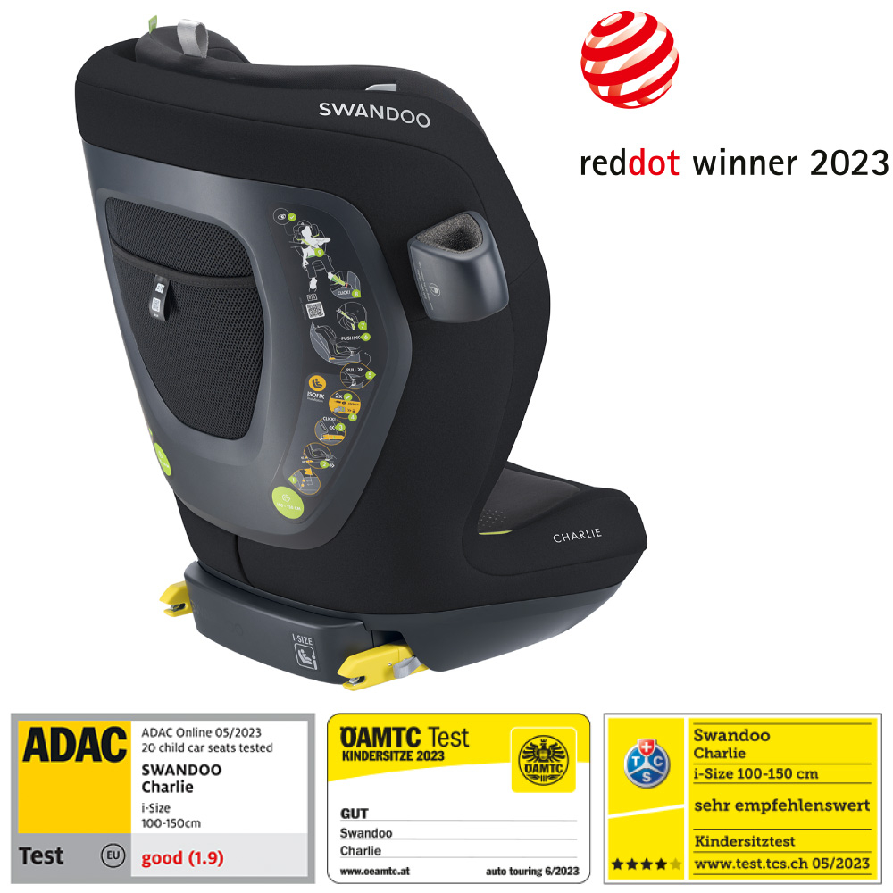 Scaun auto Swandoo Charlie i-Size | Testat ADAC