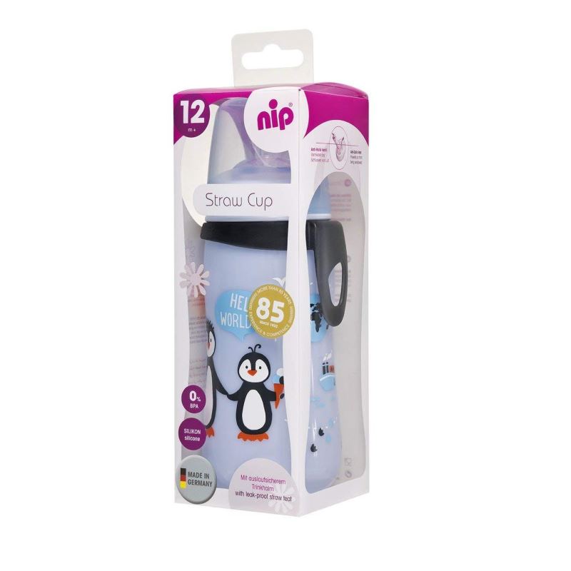 Cana Straw Cup Boy Nip cu pai și clip - imagine 2