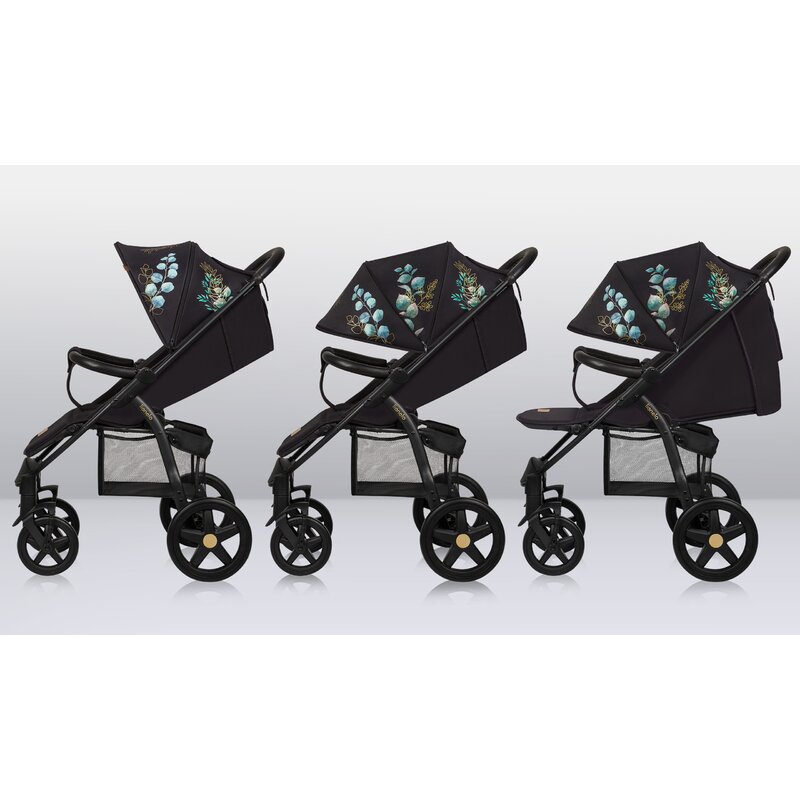 Carucior Lionelo Annet Plus, Negru, 0-22 kg - imagine 2