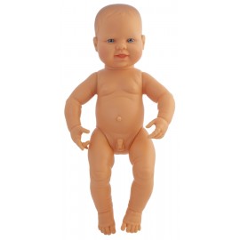 Păpușă Bebeluș Băiat 40 cm Miniland, Articulată - imagine 3