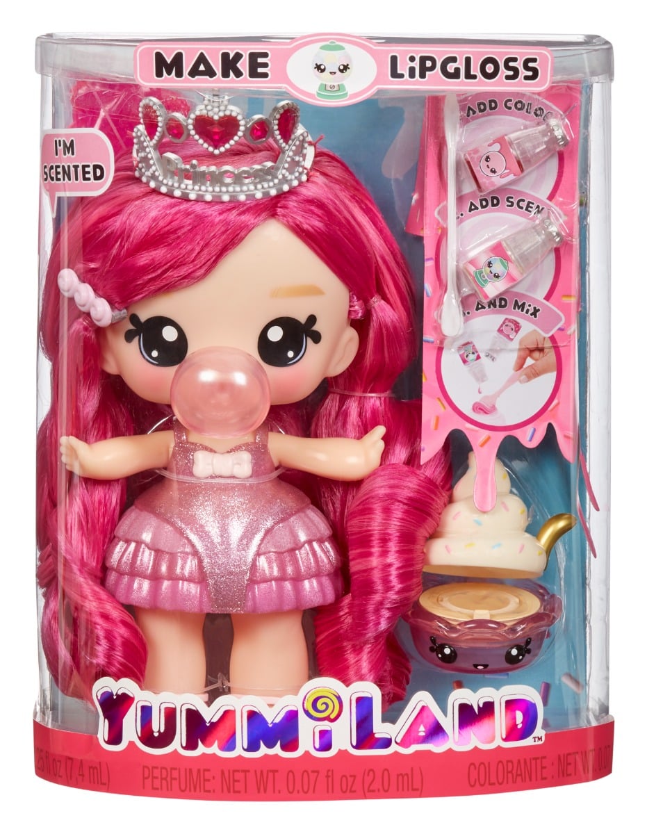 Papusa Yummiland Bianca Bubblegum + Set Luciu de Buze