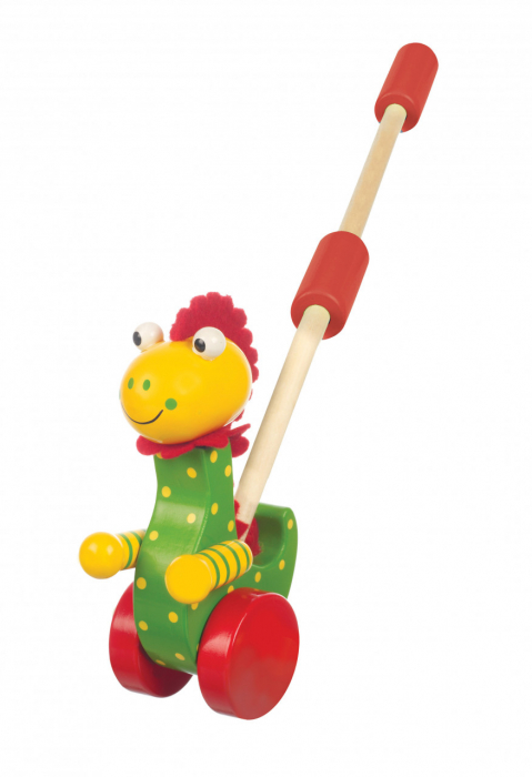 Jucărie de împins Dinozaur Orange Tree Toys, 49 cm