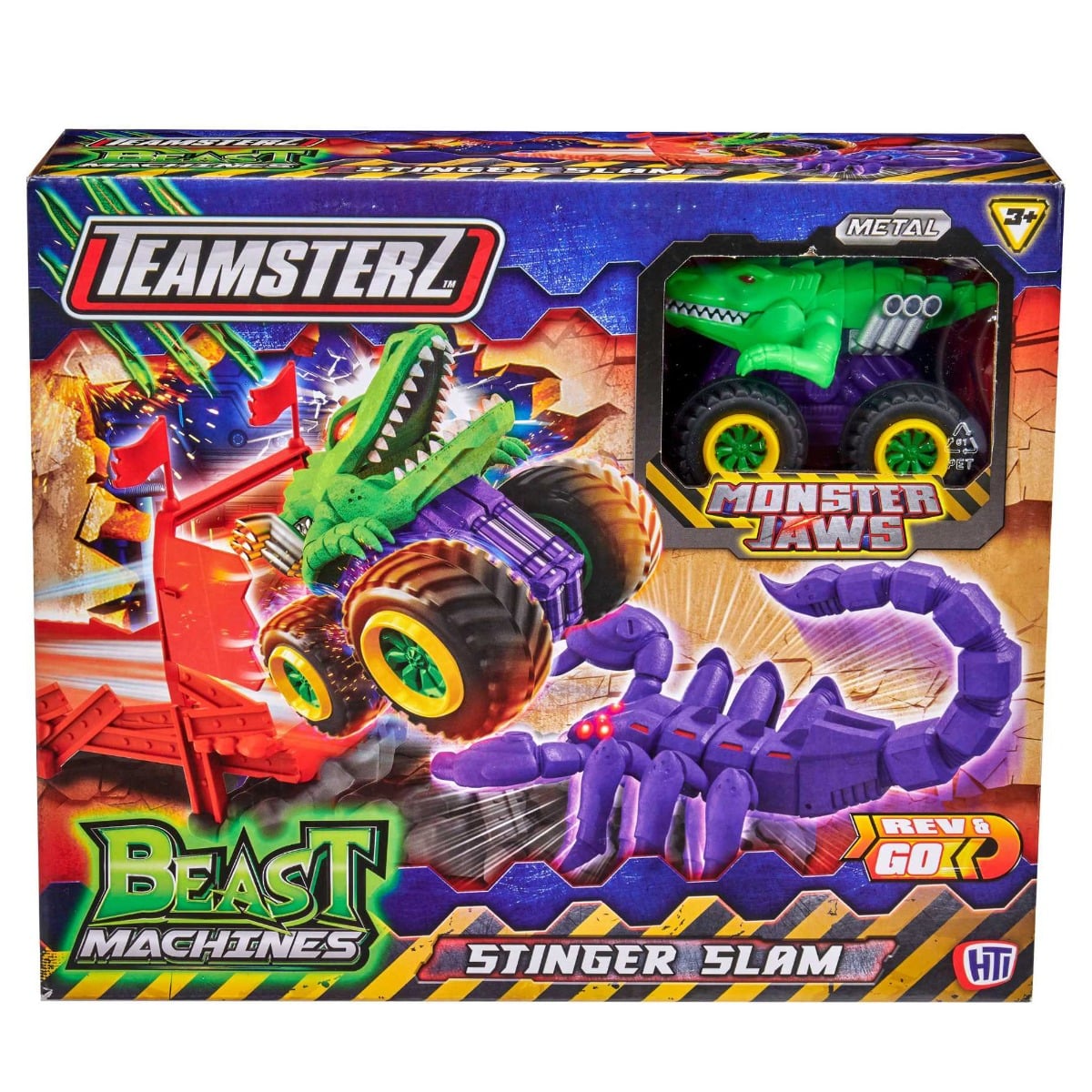 Set Masinuta Teamsterz Monster Jaws Stinger Slam