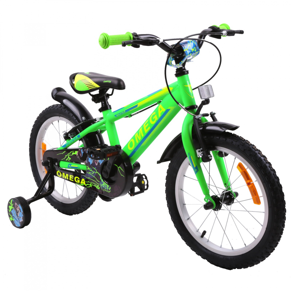 Bicicleta Omega Master 12 inch Verde, 2-4 Ani - imagine 2