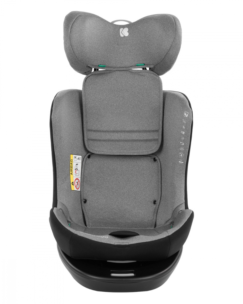 Scaun Auto KikkaBoo i-SIZE ISOFIX, Gri - imagine 8