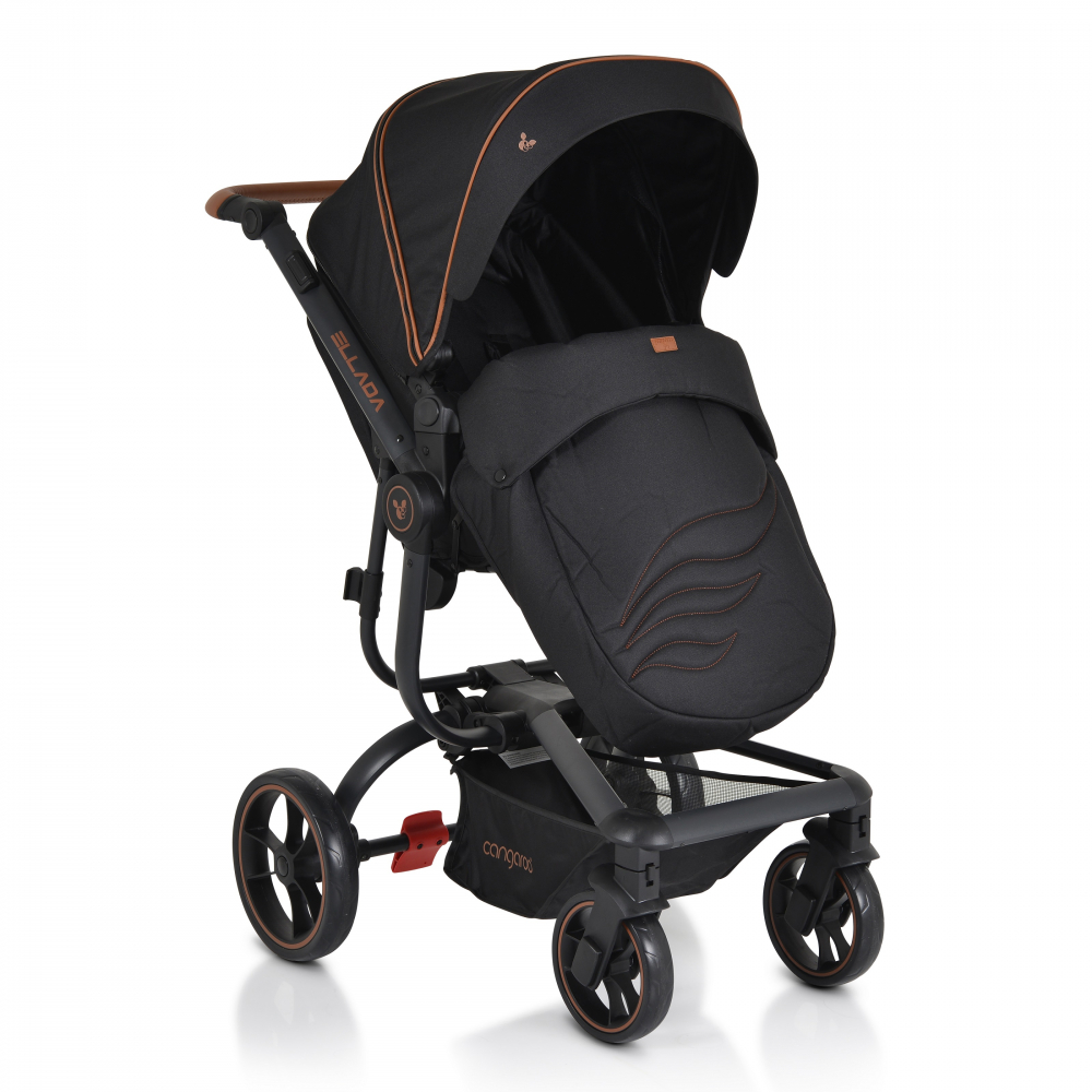 Cărucior Modular 2în1 Cangaroo Ellada Black - imagine 3