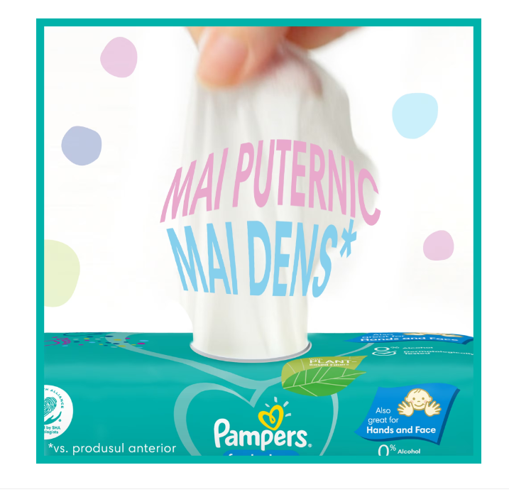 Pampers Fresh Clean 4x52 Servetele Umede Delicate - imagine 7