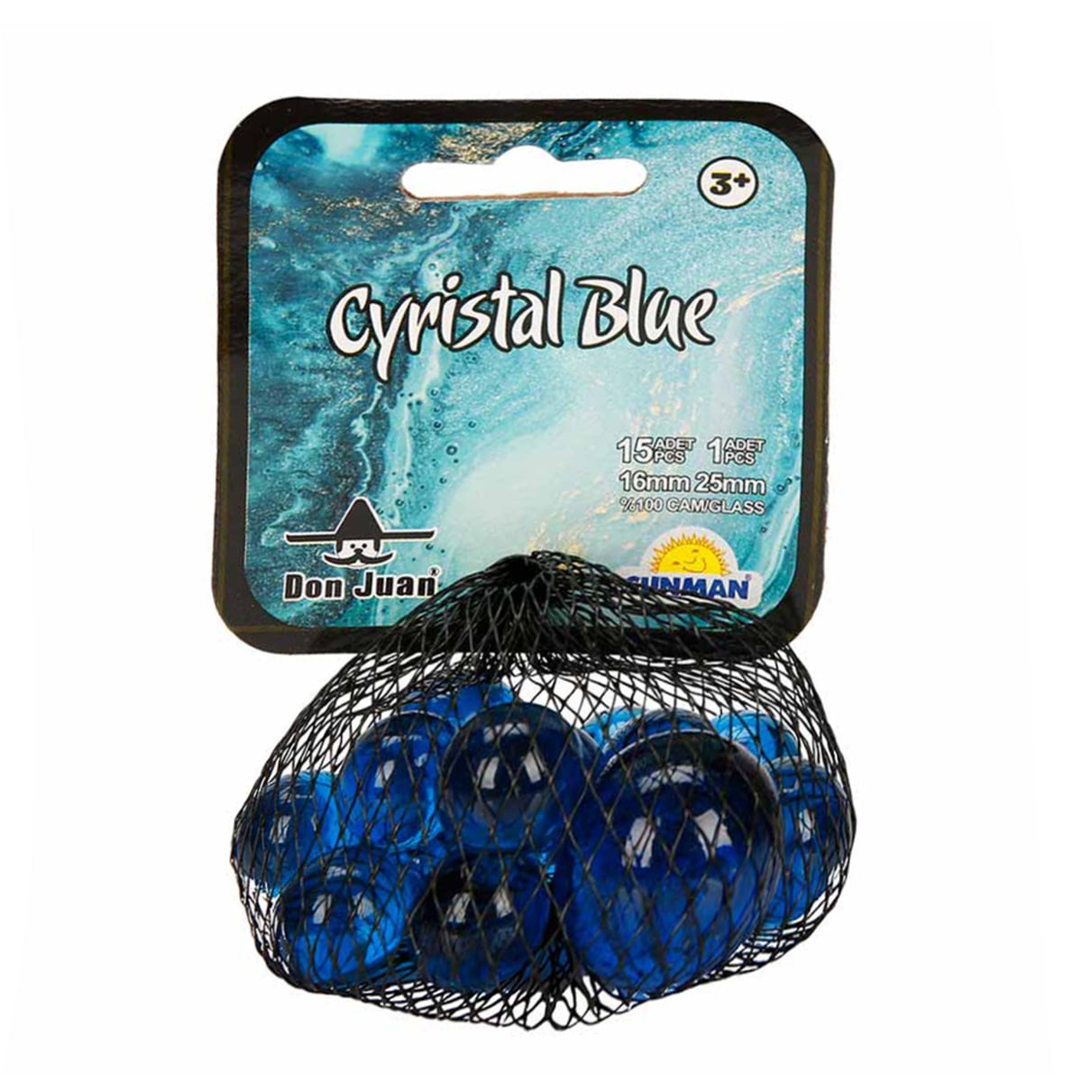 Bile Sticla Don Juan Marble Crystal Blue, Decor Joc