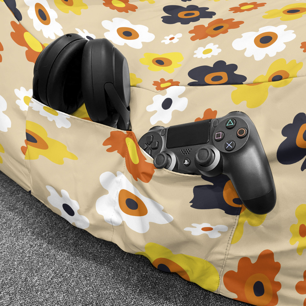 Fotoliu Puf Chill XL Daisy Updeco Bej - imagine 5