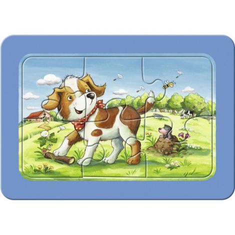 Puzzle Animalute Copii 3x6 Piese Ravensburger - imagine 3
