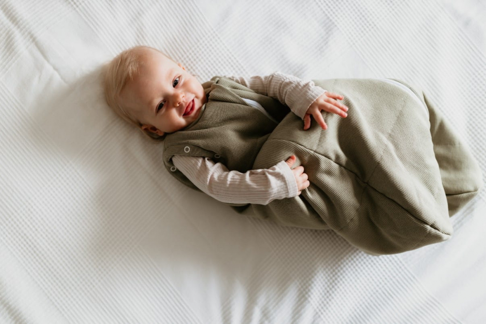 Sac Dormit Swaddle Gri Nor Pufos 2.5 Tog - imagine 4