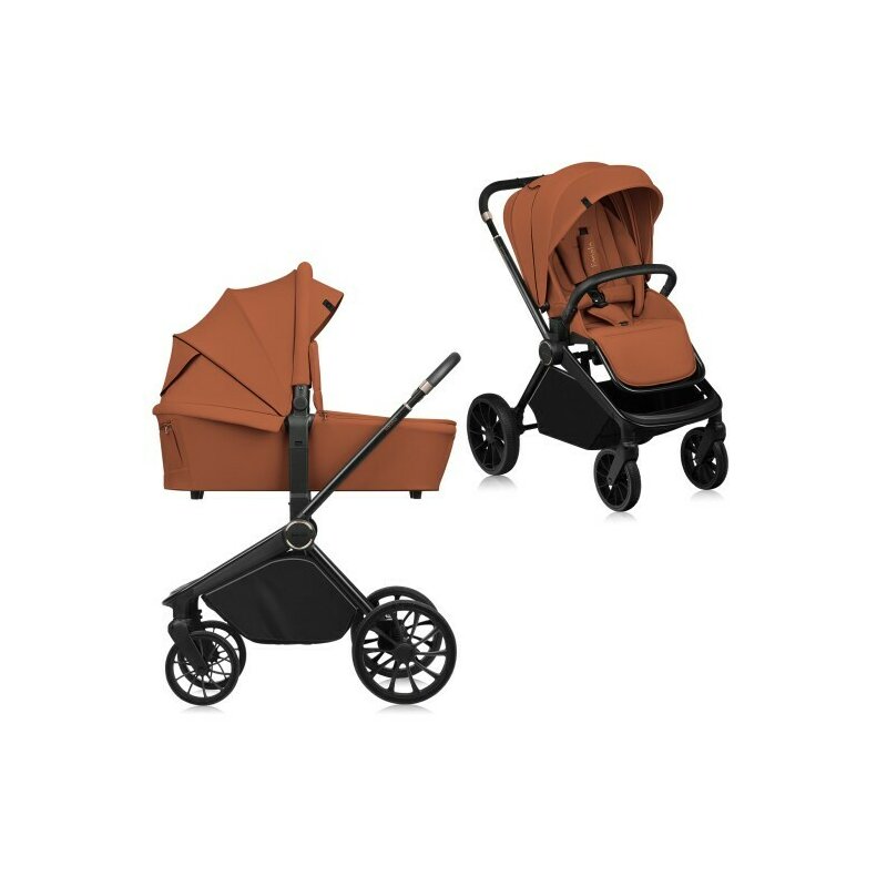 Carucior 2-in-1 Lionelo Mika Plus Premium, Maro