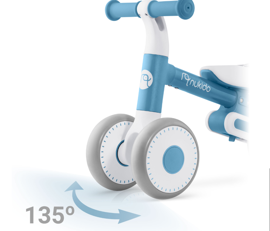 Bicicletă Echilibru Nukido Albastru | Pentru Dezvoltare - imagine 4