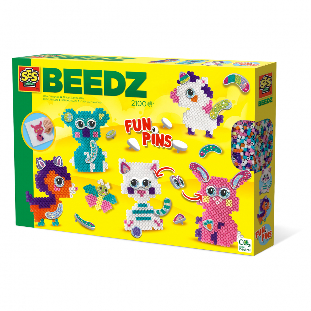 Set Margele de Calcat Ses Creative Funpins Animale