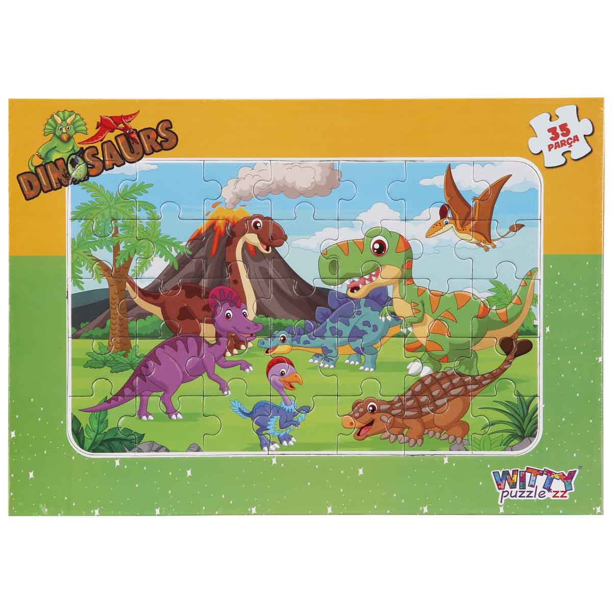 Puzzle Dinozauri 35 piese Witty Puzzlezz