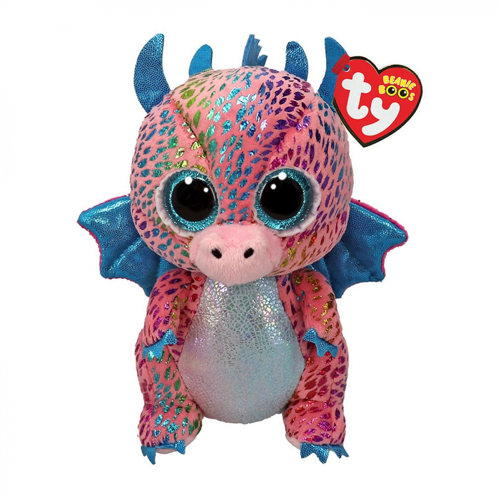 Dragonul Flint Ty Plus 15CM | Jucărie Moale și Simpatică