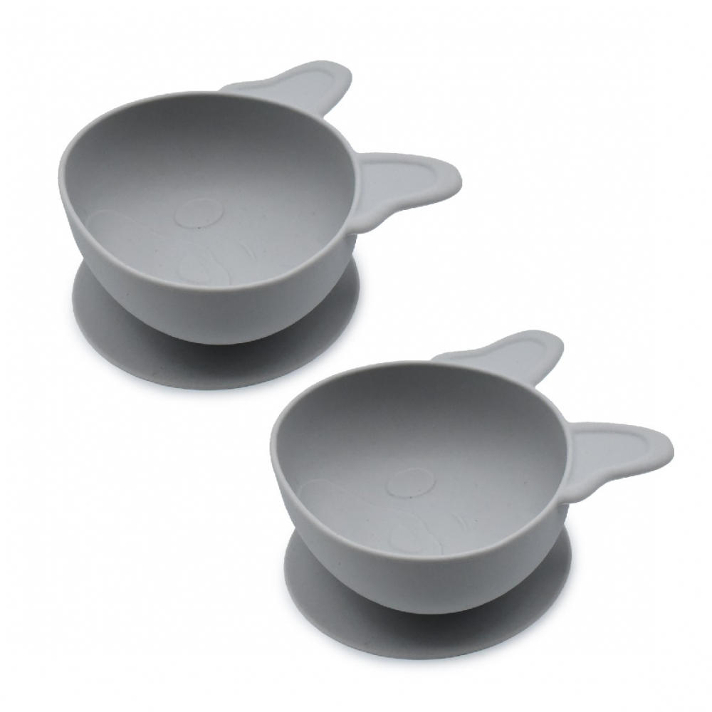 Set 2 Castronele Melii cu Ventuza, Model Bulldog - imagine 4