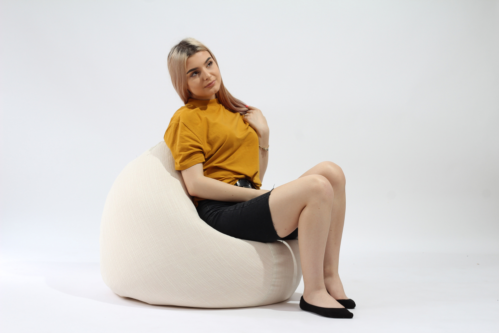 Fotoliu Pufrelax Relaxo Moon Grey, Husă Detasabilă - imagine 2