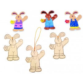 Set 3 Pandantive Iepurași Beleduc de Decorat