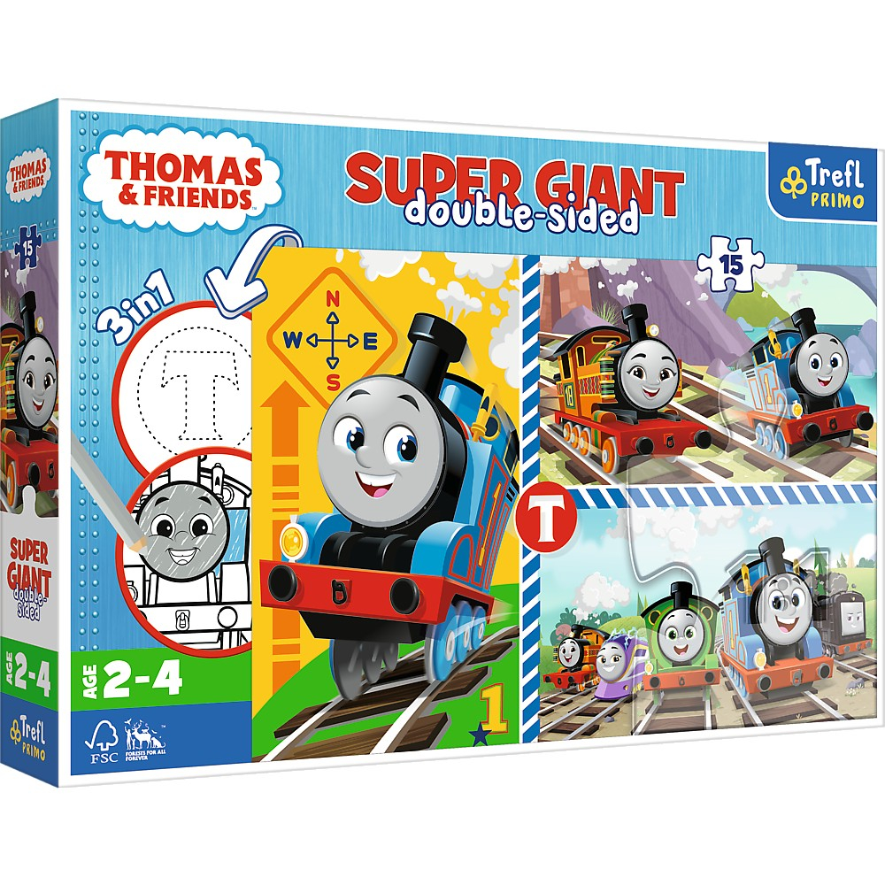 Puzzle Trefl Primo Super Giant 15 Thomas, Educativ