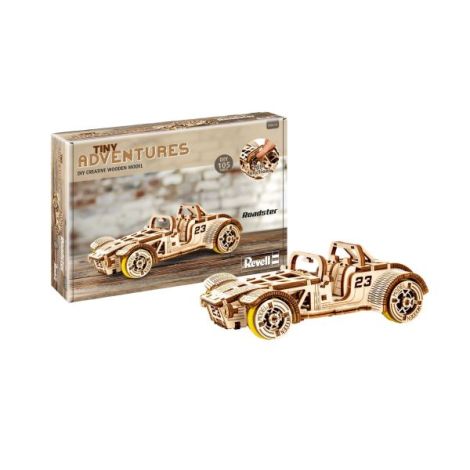 Macheta Roadster Revell din Lemn, Motorizata