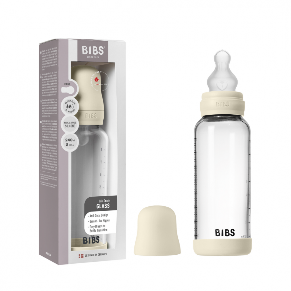 Bibs Set biberon anticolici din sticlă 240 ml - imagine 4