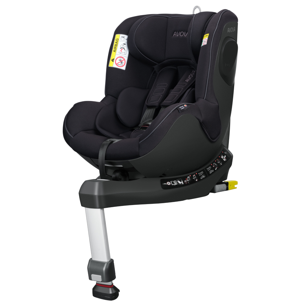 Scaun Auto Avova Sperber-Fix i-Size, Negru, Siguranta Premium - imagine 6
