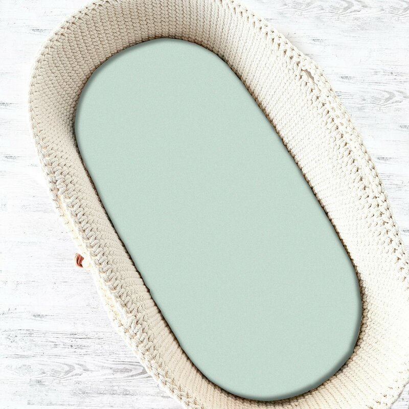 Cearceaf Qmini Terry Cold Mint, 80x35 cm