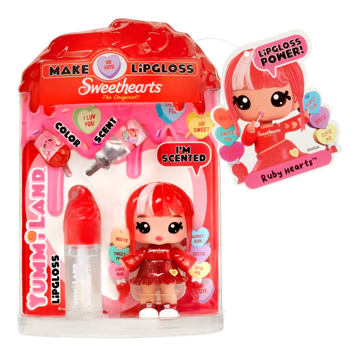 Papusa Yummiland Ruby Hearts cu Luciu de Buze DIY