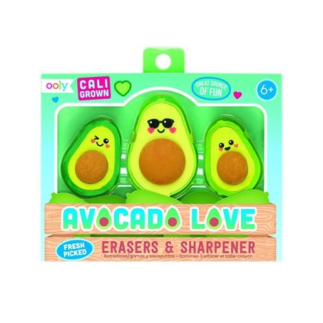 Set Avocado Love Ooly | Ascutitoare si Radiere Haioase - imagine 5