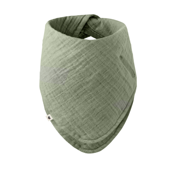 Bavetică Bibs Sage cu Buzunar Suzetă | Bumbac Organic - imagine 4