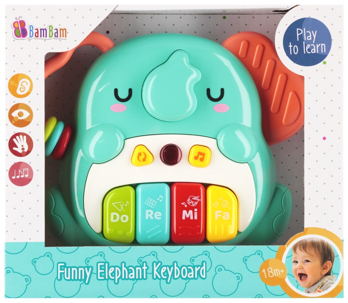 Pian Elefant BamBam 4 Clape Jucarie Interactiva