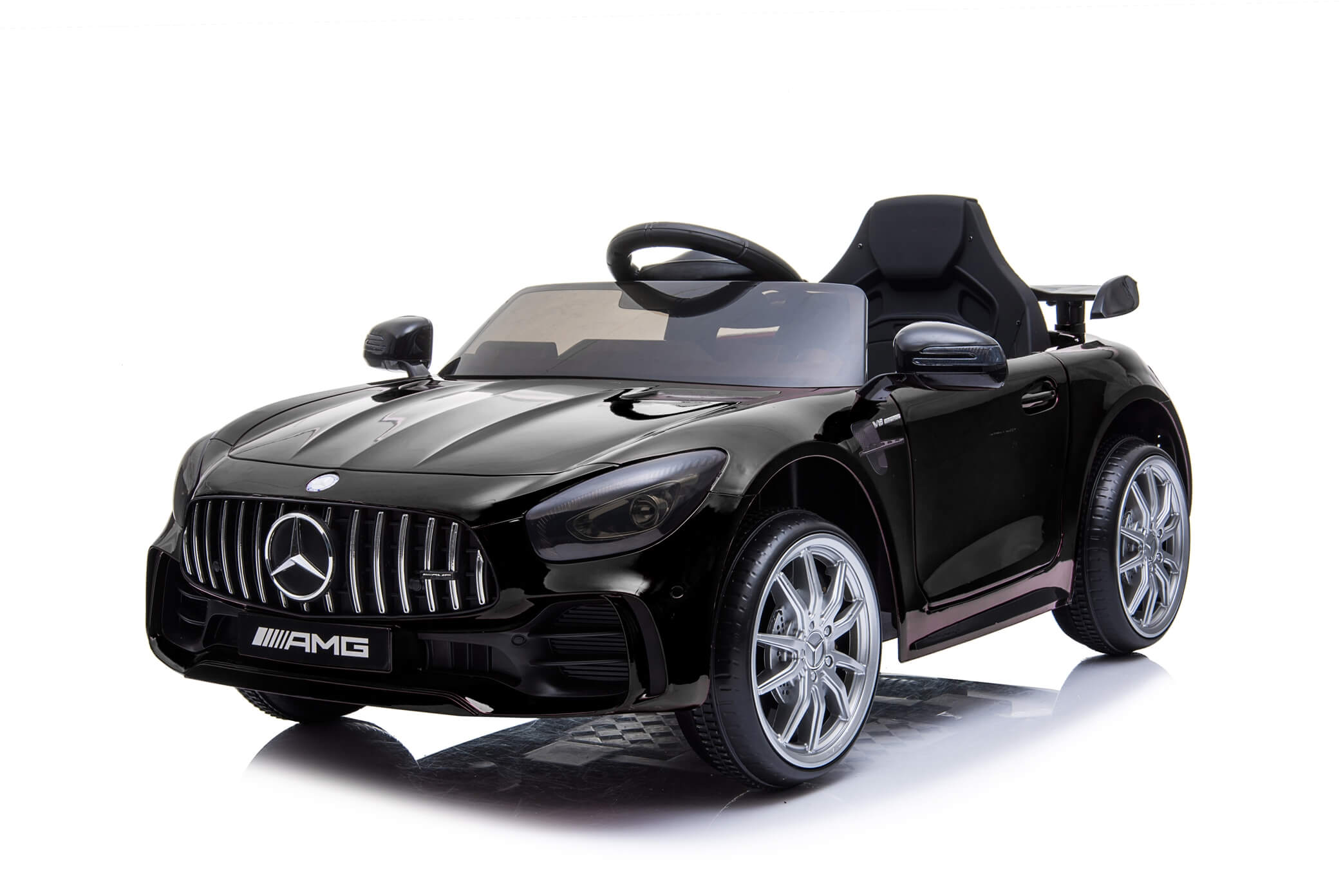 Masinuta Electrica Mercedes GTR Negru | Maner Troller - imagine 6