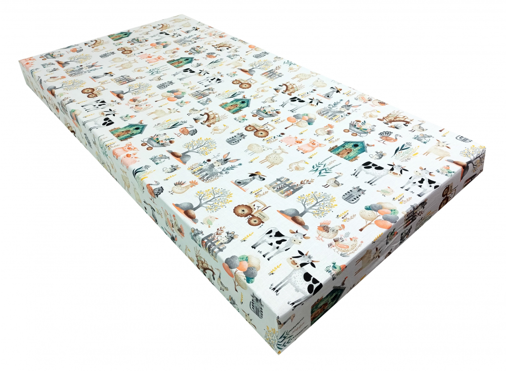 Cearceaf Bumbac Elastic Nichiduta | 120x60 cm Ferma