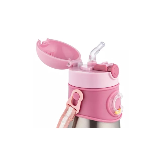 Cana termos Canpol Babies Roz 300ml cu Pai - imagine 2