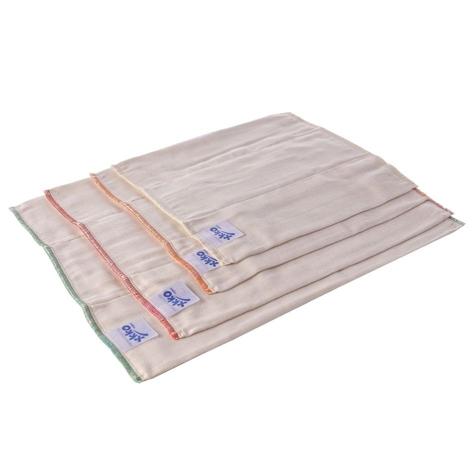 Inserturi Prefold XKKO Bumbac Organic Newborn Set 6 buc